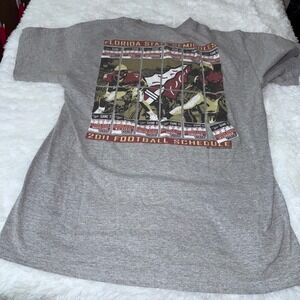 Florida State Seminoles 2011 Football‎ Schedule Gray T-Shirt Men's Size M FSU